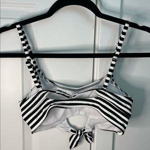 Black & White Bikini Top